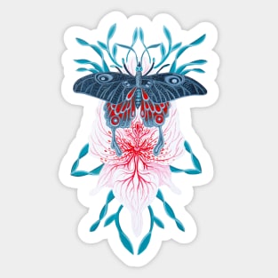 Butterfly tattoo art Sticker